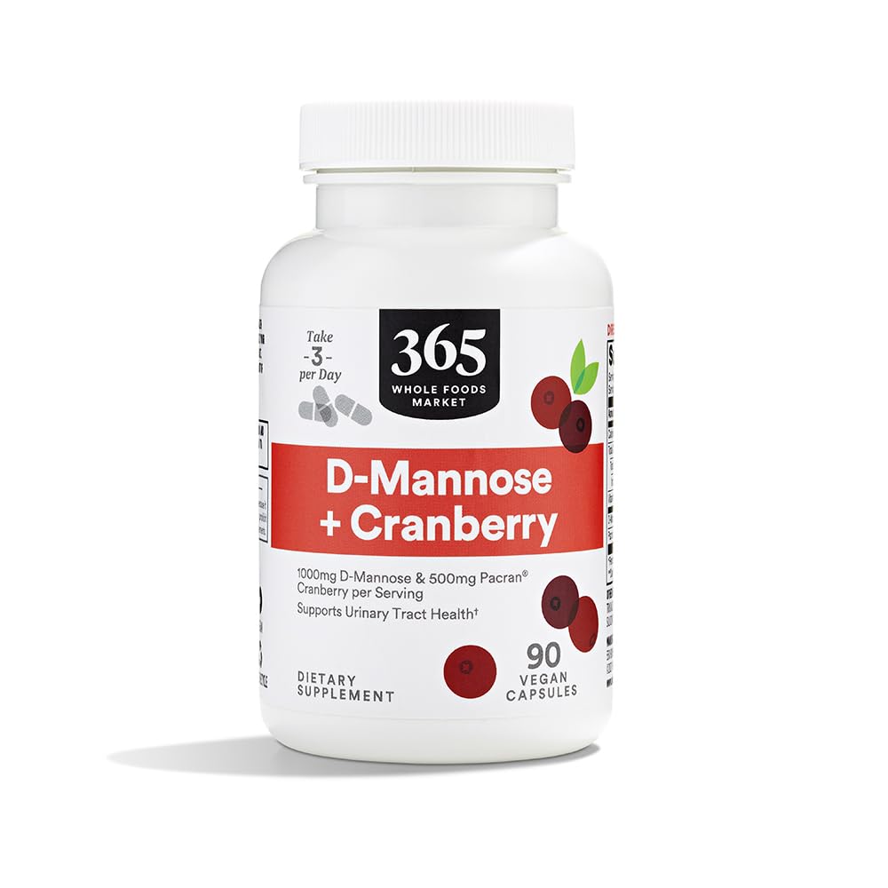 365 von Whole Foods Market, D-Mannose mit Cranberry, 90 Count