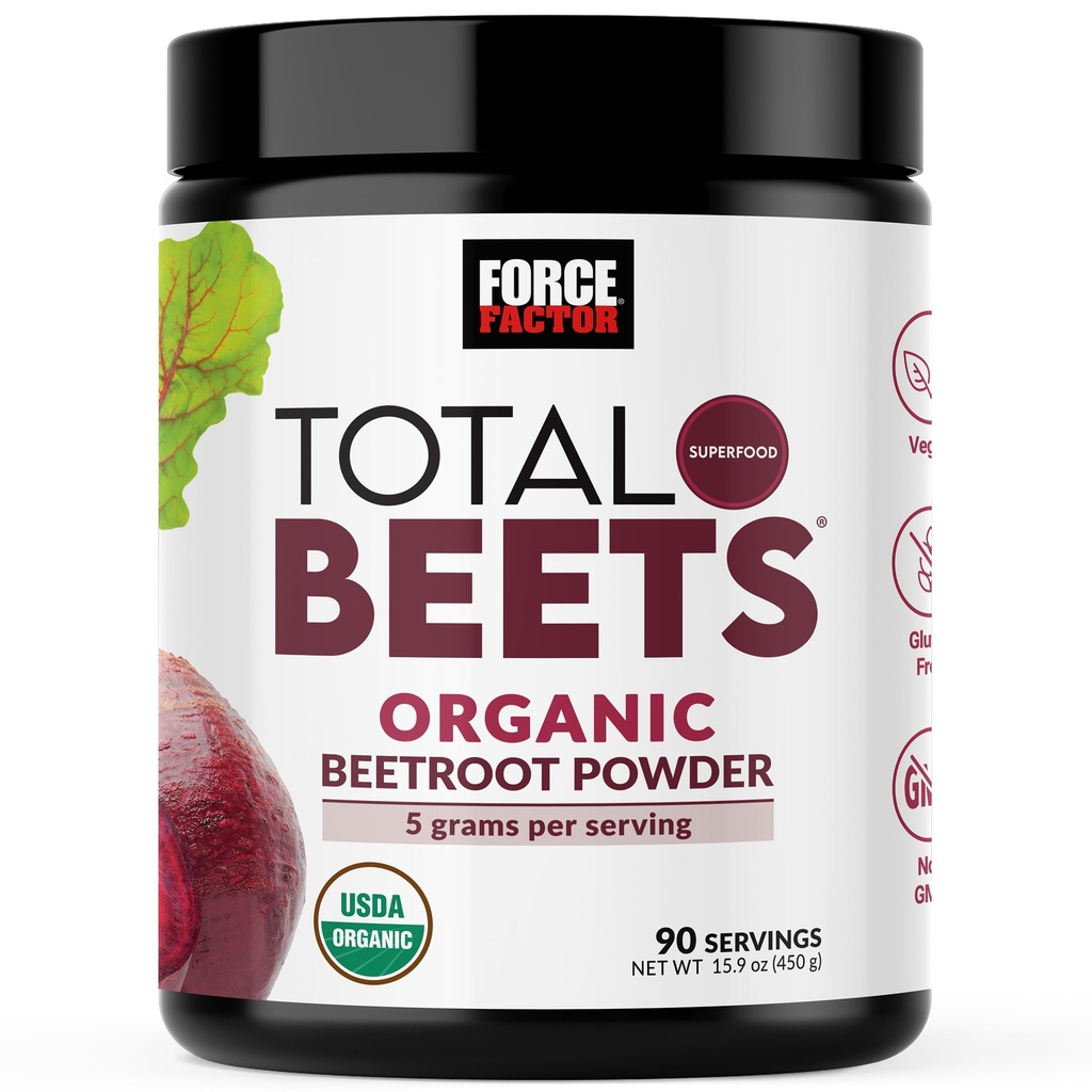 Kraftfaktor Gesamte Beets Bio-Beetroot-Pulver Superfood zu erhöhen tägliche Ernährung, USDA Organic, Vegan, Gluten-Free, und Non-GMO-Beet-Ergänzung, Unflavored, 90 Servierungen