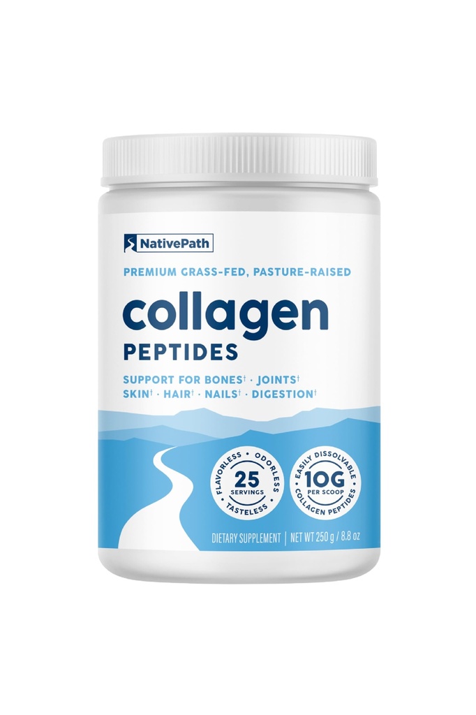 NativePath Collagen Peptide - hydrolysiert Typ 1 & 3 Kollagenpulver für Haut, Haar, Nägel - 8.8 Unze (25 Servierungen)