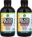 Erstaunliche Kräuter Premium Black Seed Oil - Glutenfrei, Non GMO, kalt gepresst Nigella Sativa Aids in Verdauungs-Gesundheit, Immununterstützung, Gehirnfunktion, Joint Mobility - 4 Fl Oz (Pack von 2)
