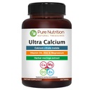 Reine Ernährung Ultra Kalzium 1000mg mit VIT D3 + K2 | 120 Tab | Hochabsorbierbare Kalziumergänzung mit Calciumzitat Malat, VIT D3, K2, Moringa Oleifera, Magnesium und Zink.