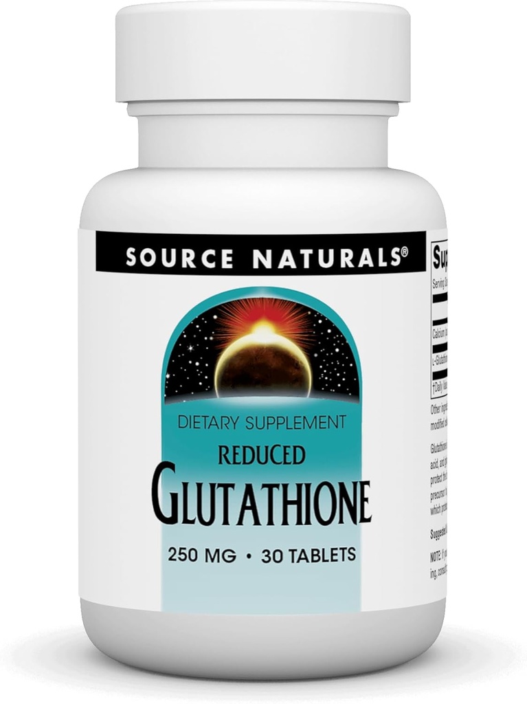 Quelle Naturals Glutathione, Ergänzung für Leberunterstützung, 250mg - 30 Tabletten