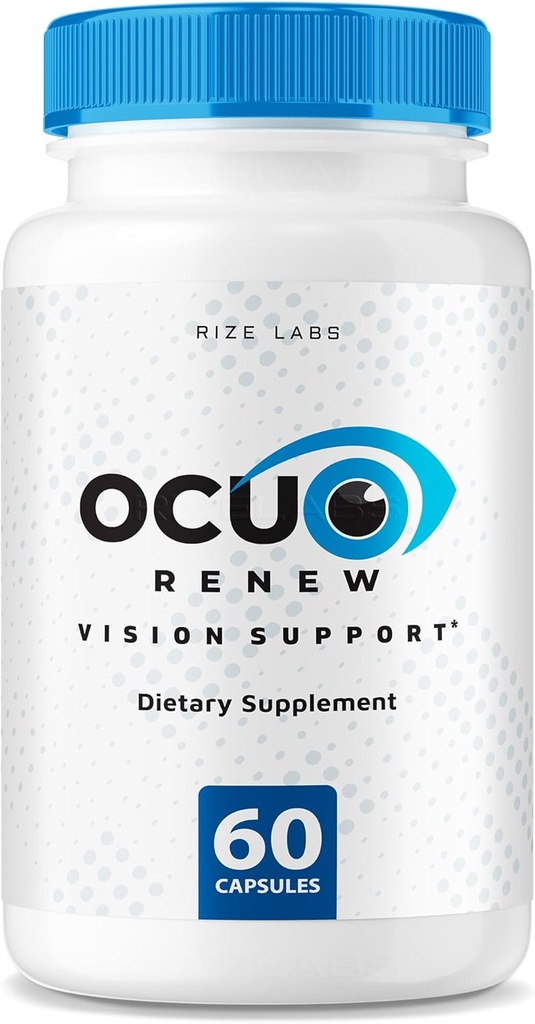 rize labs - Ocurenew Vision Support Supplement, All-Natur-Kapseln für die Verbesserung der Vision Gesundheit und bessere Fähigkeit zur Fokussierung, Unterstützt gesunde Augenfunktionen (60 Kapseln)