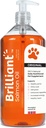 Brillianter Lachsöl für Hunde, Katzen & Welpen | Omega 3 Fischöl Liquid Supplement mit DHA, EPA Fatty Acids | Unterstützt Haut und Mantel, Immunsystem & Joint Function | Hofseth BioCare (34oz)