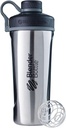 BlenderBottle Radian Shaker Cup Insulated Edelstahl Wasserflasche mit Draht Whisk, 26-Ounce, natürlich/schwarz