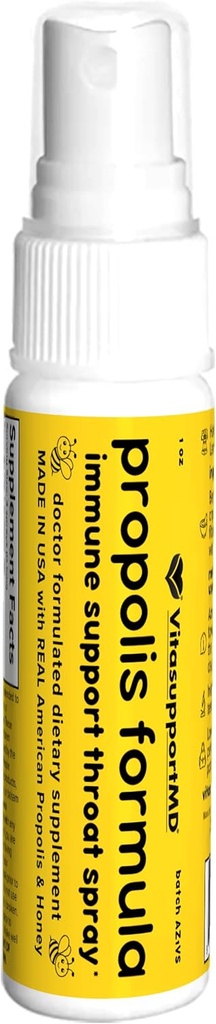 VITASUPPORTMD Propolis Formula Throat Spray - Doctor Formuliert, Made in USA für Immununterstützung mit natürlichen Antioxidantien, 1 fl oz