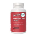 Sanar Naturals Red Yeast Rice, CoQ10 Supplement - Unterstützt gesunde Herzfunktion, Energie und Stamina - Non-GMO, Glutenfrei, Vegan, 120 Kapseln
