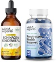 Wild & Organic Echinacea Goldene Tinktur 4 fl oz & Lung Detox Gummis
