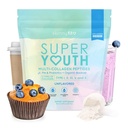 SkinnyFit - Super Youth Collagen for Women - Multi Collagen Peptides Powder - Probiotics, Fiber, Hyaluronic Acid - Non GMO, Gluten Free, Sugar Free - Beauty & Self Care - Unflavored (28 Servings)