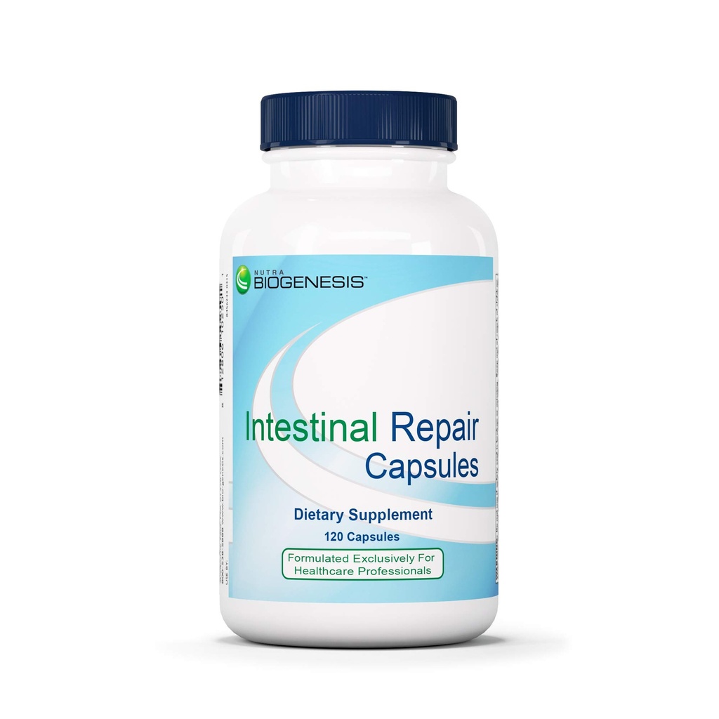 Nutra Biogenesis Intestinal Repair Capsules - Herbal Gut Health Supplement für Frauen und Männer mit Natriumbutyrat, täglich - 120 Kapseln