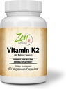 Zen Supplements - Vitamin K2 45Mcg MenaquinGold® Natürliches Vitamin MK-7 - Bietet Herz-Kreislauf-Unterstützung & Knochen Gesundheitsunterstützung 60-Vegcaps