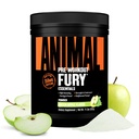 Animal Fury Pre Workout Powder - Grüner Apfel, 350mg Koffein, BCAA Aminosäuren, 2g Beta Alanine, Citrulline & Tyrosin, Energie, Fokus, Stärke, Ausdauer, Vorarbeit für Männer & Frauen, 20 Servierungen