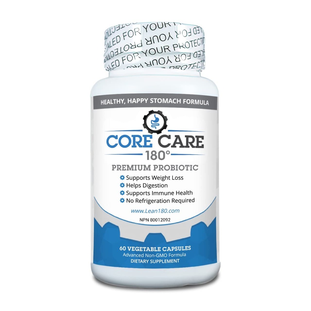 Beste Probiotika für Gut-Gesundheit Männer und Frauen, All Natural Supplement, Hilft Verdauung, Stimmung, Bloating, Verstopfung, Gas (30 Tage Versorgung) Core Care 180