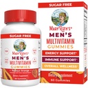 MARYRUTH'S Multivitamin Gummies for Men | Vitamin A, C, D, E, B6, B12, Biotin, Zinc | Energy Metabolism | Immunity | Bone Health | Cellular Health | Vegan | Non-GMO | Gluten & Sugar Free | 60 Count