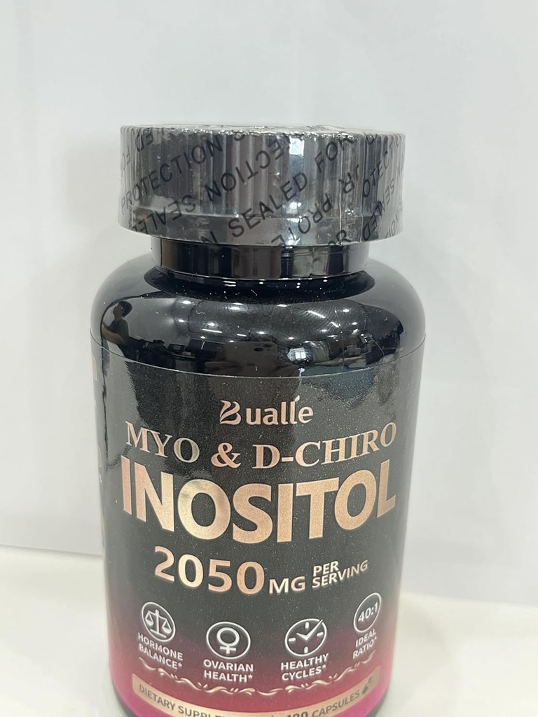 Bualle Myo-Inositol & D-Chiro Inositol Supplement (40:1) für Hormonbilanz für Frauen