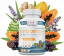 Keto Detox+ Daily Colon Cleanse | Supports Bloating Relief, Digestive Health & Comfortable Regularity | with Psyllium Husk, Acai Berry, Inulin & Cape Aloe | 60 Capsules | Made in USA, NSF Certified