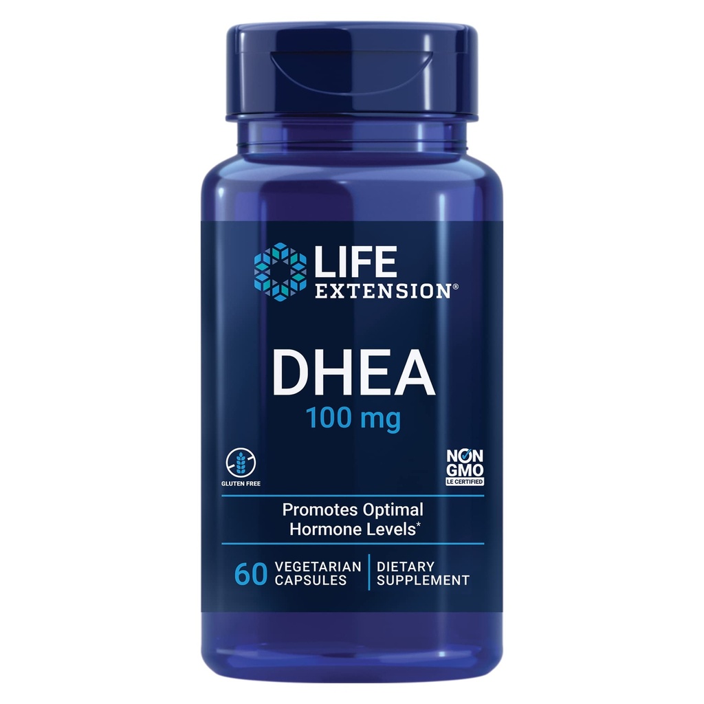 Life Extension DHEA Hormone Balance & Zinc Citrate Immune Support - 60 Vegetarian Capsules & 90 Vegetarian Capsules