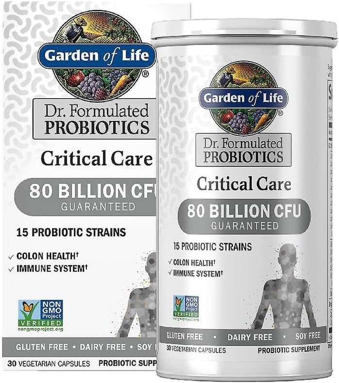 Garten des Lebens Dr. Formulierte Probiotika Kritische Pflege 80 Billion CFU 15 Strains Colon Gesundheit und Immunsystem, 30 Kapseln