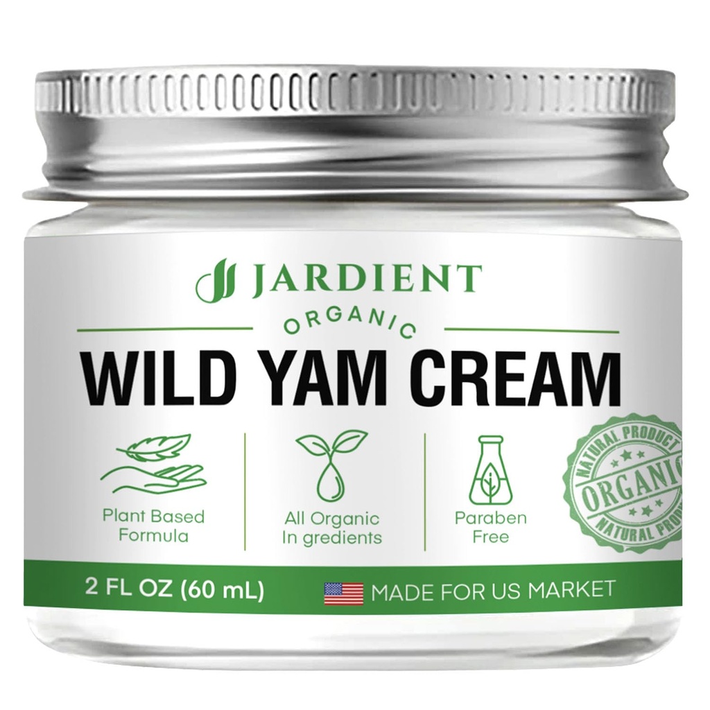 Wild Yam Cream Hormon Balance: Natürliche Formel für Menopause Relief & Menstruelle Unterstützung wie Hot Flashes Night Sweats -2 Oz
