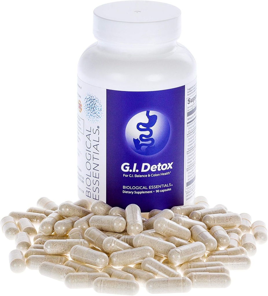 Biological Essentials G.I. Detox - Saubere Soothe und Replenish Blend (90 Kapseln) (Gastrointestinal Detox) Gut Health Supplements