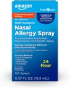 Basic Care 24 Hour Allergy Nasal Spray, Triamcinolone Acetonid 55 mcg pro Spray, Allergy Medicine, Non-Drowsy, 0.57 fl oz (Pack mit 1)