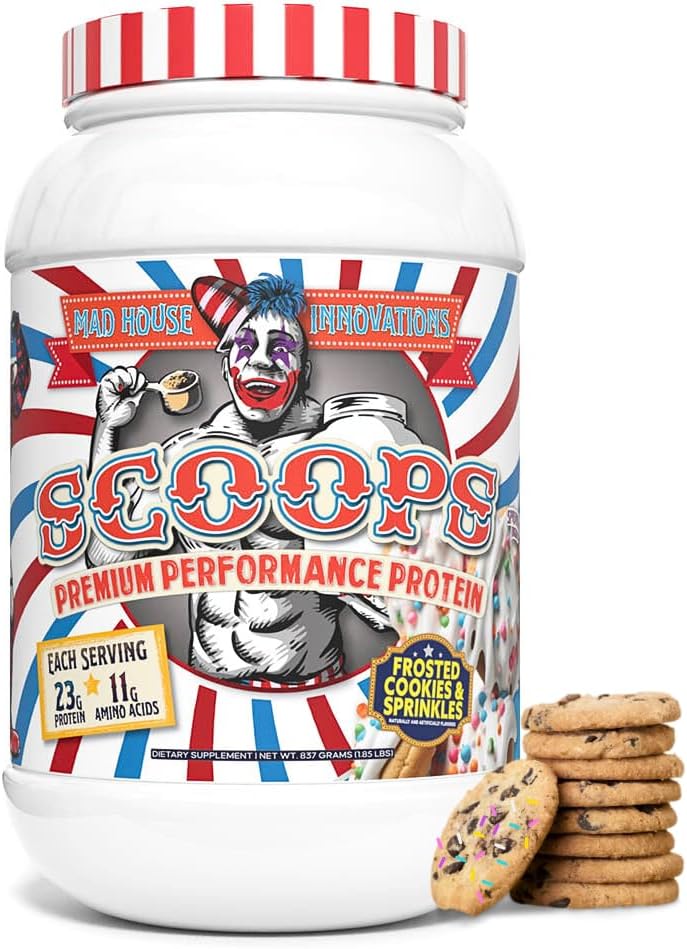Frosted Cookies & Sprinkles Flavored Isolate, Concentrate & Hydrolyzed Whey Protein Powder - Low in Sugar, Carbs & Fat 2LB Tub, 23G Protein Best für Lean Muscle 26 Servings