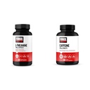 Force Factor L-Theanine 200mg and Caffeine 200mg Supplement Bundle for Stress Relief, Energy, Focus, and Performance, 60 Capsules and 100 Tablets