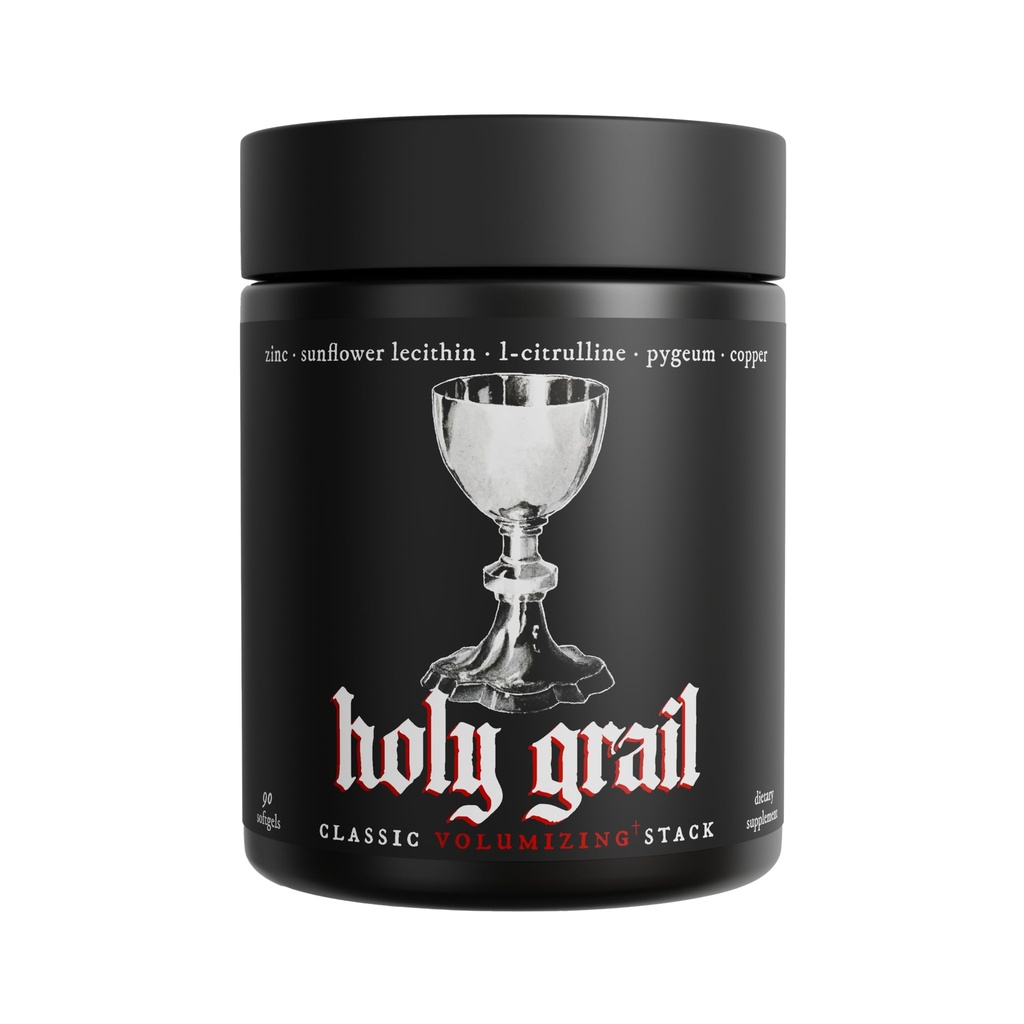 Heiliger Gral - Klassische Samen Volumen Booster Stack | Softgel = Höhere Bio-Verfügbarkeit | Männer Belastung & Fruchtbarkeit Enhancer | Sonnenblume Lecithin, Pygeum, L-Citrulline, & Zink für Testosteron | Ein Monat