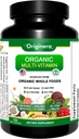 Bio Ganze Nahrungsergänzung, Multi-Vitamin: Immun, Gehirn & Herz Unterstützung | mit Präbiotika und Postbiotika | Vegan Kapseln für Männer & Frauen. Gluten- und Sojafrei - 120 pflanzen-Sourced Kapseln