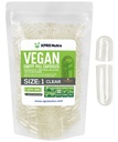 XPRS Nutra Size 1 Empty Capsules - 500 Count Clear Empty Vegan Capsules - Vegetarian Pills - DIY Vegetable Capsule Filling- Veggie Pill Caps for Do-It-Yourself Supplements