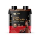 Optimum Nutrition Gold Standard Protein Shake, 24g Protein, Ready to Drink Protein Shake, Glutenfrei, Vitamin C für Immununterstützung, Schokolade, 11 Fl Oz, Pack of 4 (Packaging May Vary)