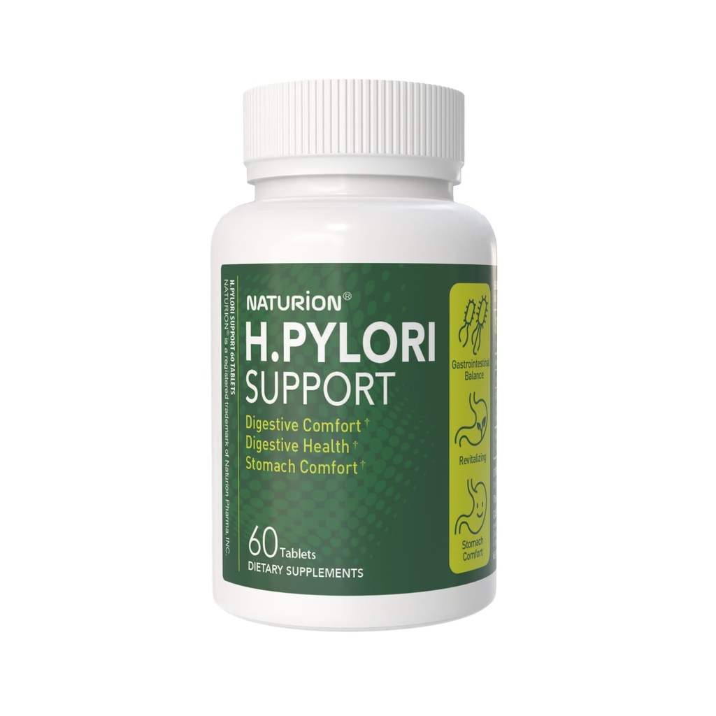 H. Pylori Support - Verdauungshilfe mit G-FOS Blend, Whey Protein, Licorice, Mastic Gum, Vitamin U und Vitamin B2 - Stomach Comfort & Gut Balance - 60 Tabletten, 30 Tage Versorgung