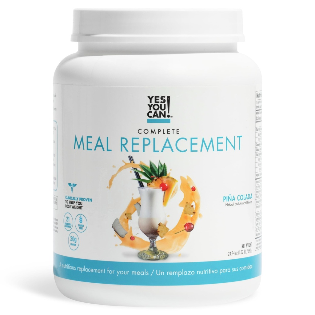 Ja, das kannst du! Vollständige Mealer Ersatz - 15 Portionen, 20g Protein, 0g hinzugefügte Zucker, über 20 Vitamine und Mineralstoffe - All-in-One Nutritious Meal Ersatz Shake (Piña Colada)