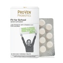 Pro-Ven Fit für Schule Kinder Probiotic Chewable Tablets | 12.5 Billion CFUs mit Vitamin C & D für Alter 4-16 | Natürliche Erdbeer Flavor | Vegetarisch, Gluten & Lactose Free | 30 Tägliche Tablets