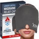DMI Ultra Migraine Relief Cap | Natürliche Kopfschmerzen Relief | HSA & FSA Eligible | Migraine Maske und Kopfschmerzen Relief Hut | Gel Augenmaske | Ice Face Maske und Cold Cap für Migraines | Kopfschmerzen Ice Pack