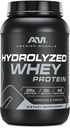 Erstaunlich Muskelhydrolysiert Whey Protein Isolieren Sie Cookies & Creme Flavor Supplement | 25 G Protein | 3 Lb (1.36 Kg | Made in USA