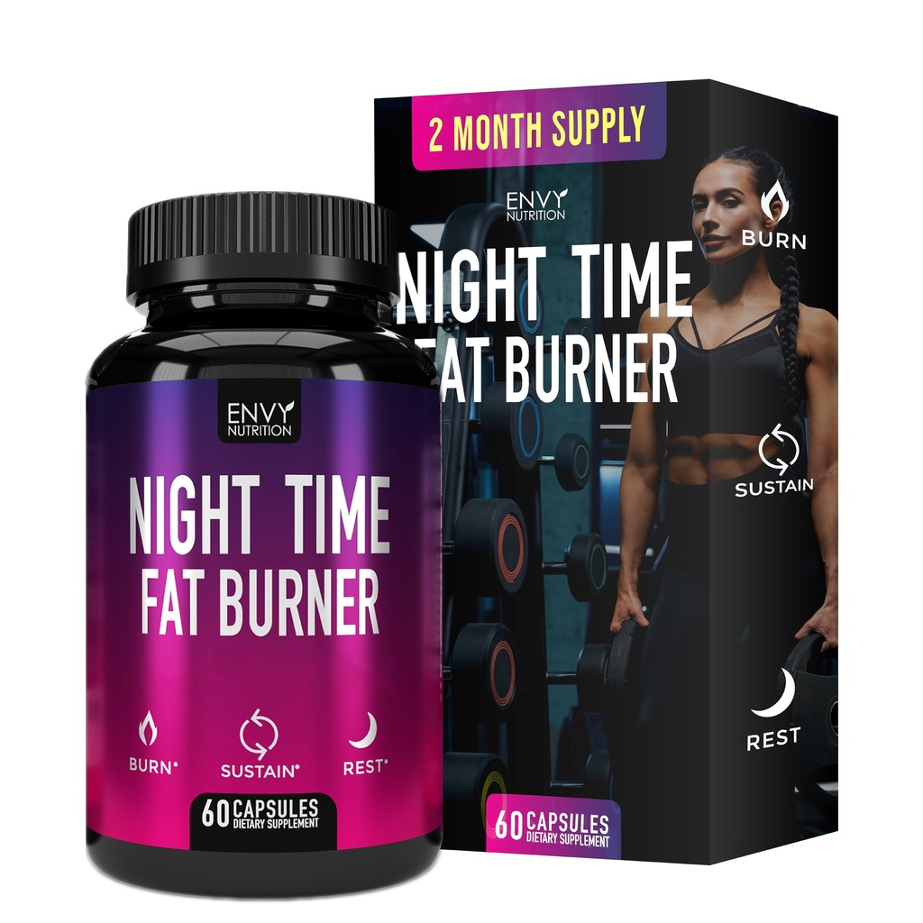 Nachtzeit Fat Burner Ergänzungen mit Green Coffee Bean Extract - 60 Kapseln