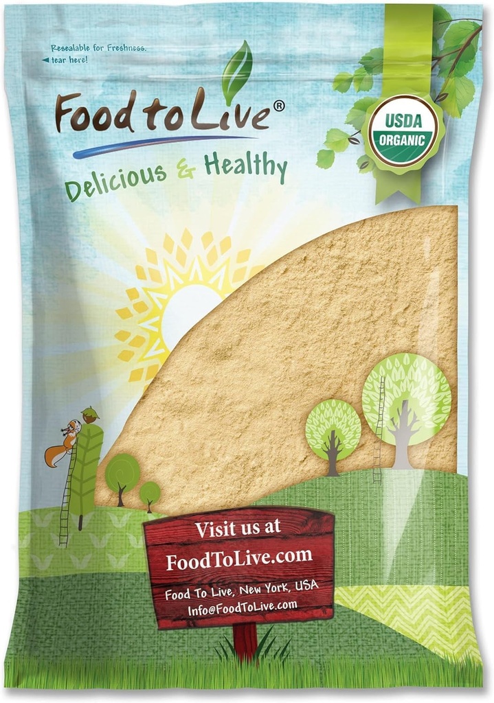 Essen zum Leben - Bio Lion's Mane Mushroom Powder, 8 Pfund - Erhöhen Sie Ihr Gehirn Wellness mit Premium, Non-GMO, Natürliche und Vegan Superfood zu besseren Fokus