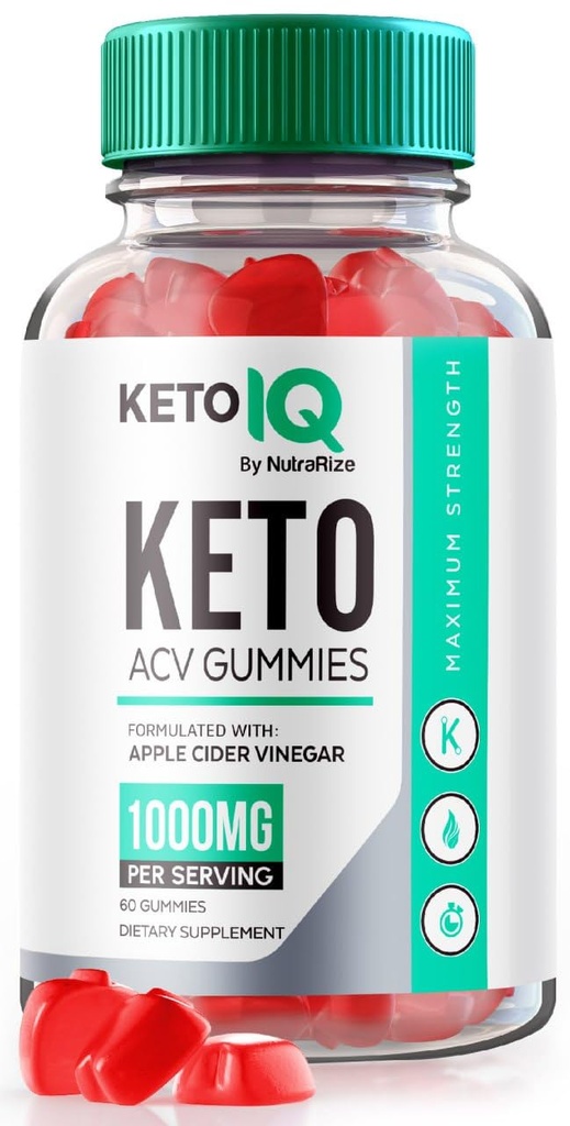 NutraRize Keto IQ ACV Gummis, Advanced Weight Loss, Effective Slimming Gummies, Fast Acting KetoIQ Diät Gummies, Gomitas Bewertungen (60 Gummis)
