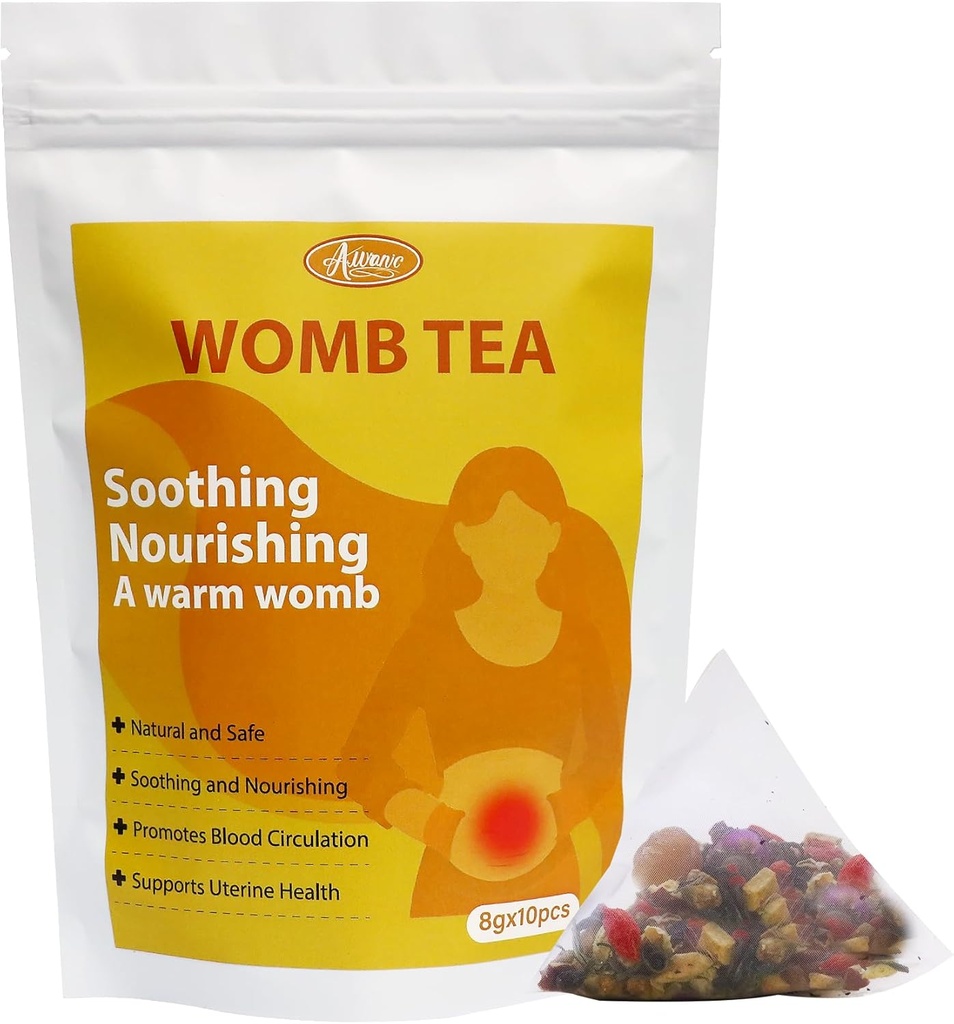 Natürliche Womb Detox Tee, Uterus reinigende Detox für Frauen zu erhalten Pregnant Fast Fertility Tee, Kräuter Fibroid Teebeutel für Glauben Menstrual & Period Cramps, Uterus Cleanse Frau Gesundheit Pflege