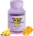 Lemme Purr Vaginal Probiotic Gummies für Damen - Balanced pH, Gesunder Odor, Yeast Balance & Flora Support + Vitamin C für Immungesundheit - Tasty Ananas (60 Count)