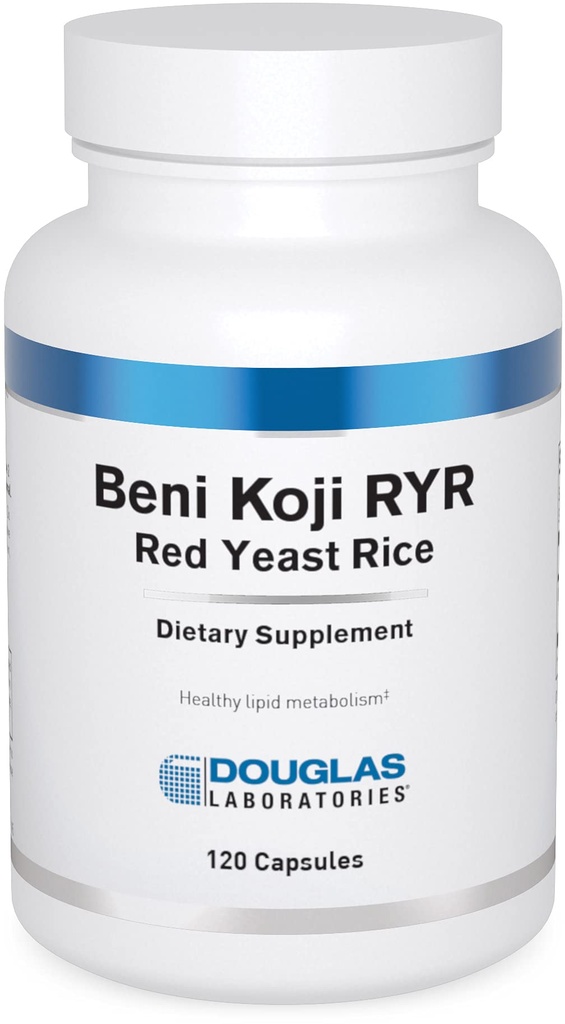 Douglas Laboratories Beni Koji Red Yeast Rice | Fermented Red Rice zur Unterstützung gesunden Blut Lipid Metabolismus* | 120 Kapseln