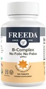 Freeda Vitamin B Complex No Folic No PABA - Super B Complex Kosher Vitamin Supplement mit Vitamin B1 Vitamin B2 Vitamin B3 Vitamin B5 Vitamin B6 Vitamin B12 - Vit B Complex B für Damen und Herren (100 Ct)