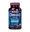 BlueBonnet Nutrition Omega-3 Brain Formula Natural Wild Caught Triglycerid Form DHA 1000 mg EPA 210 mg, Highly Concentrated Cognitive Health & Wellness Support Supplement, Glutenfreies Softgel, Gelb/Klar, Zitronen, 120 Count
