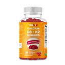 Vitamin D3 + K2 Gummi – Knochen & Herz-Gesundheitsunterstützung – 180 Pektin-basierte Vegan-Gummien
