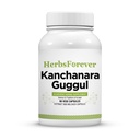Herbsforever Kanchnara Guggul | Ayurvedische Kräuterergänzung, 90 Veg Kapseln, 800mg Jede | Traditionelle Wellness-Unterstützung | Natürliche Inhaltsstoffe | Non-GMO & Vegan