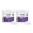 Zymox Advanced Enzymatic Ear Wipes für Hunde und Katzen - für Dirty, Waxy, Smelly Ears - Premium Strength Ear Cleaner Wipes - Nicht-Irritating - Allergiker (100 Count-Pack von 2)