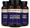 Dr. Mercola Full Spectrum Enzymes - 22 verschiedene Enzyme - unterstützt Verdauungs- und Immungesundheit - Hilft Digest Kohlenhydrate, Fette & Proteine - Non-GMO, Gluten-Free & Soy-Free - 90 Kapseln (3 Packung)