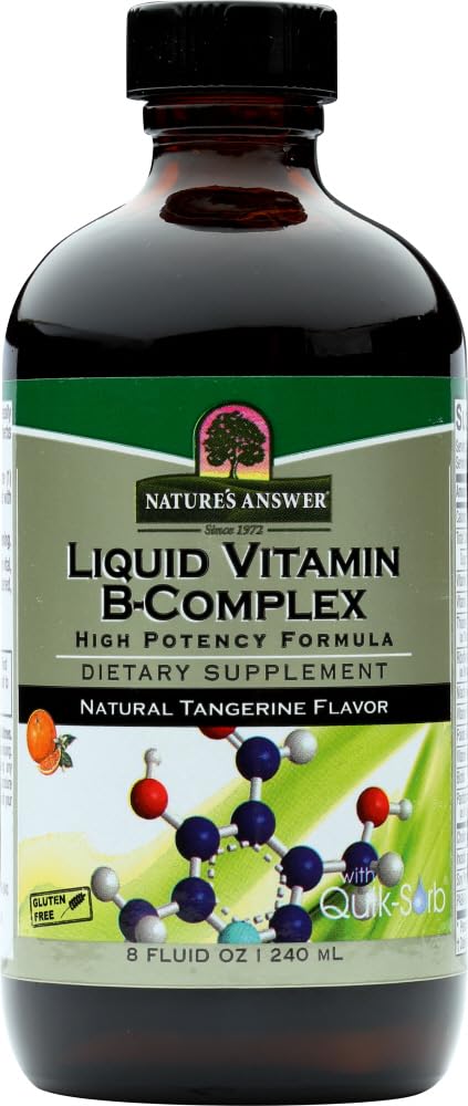 Nature's Answer Liquid Vitamin B-Komplex, je 8 Unzen (Value Pack von 5)