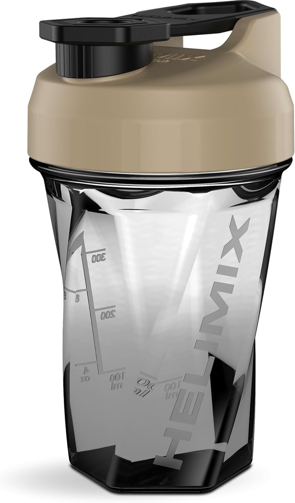 HELIMIX 1.5 Vortex Blender Shaker Bottle hält bis zu 20oz | Kein Blending Ball oder Whisk | USA Made | Portable Pre Workout Whey Protein Drink Shaker Cup | Mixes Cocktails Glatteies Shakes | Top Rack Safe